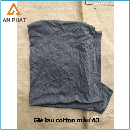 giẻ lau cotton màu A3 có khả năng thấm hút các loại dầu mỡ máy rất tốt