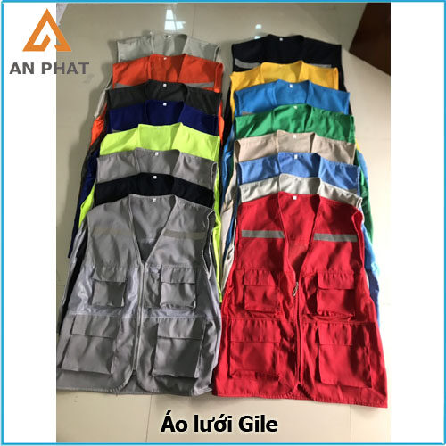 Áo lưới gile có nhiều màu sắc