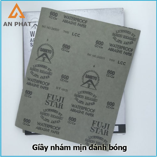 Giấy nhám mịn đánh bóng nhựa, kim loại
