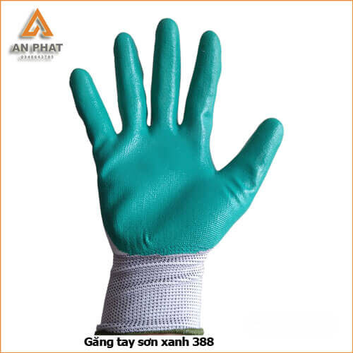 Găng tay sơn xanh 388 có độ bền cao