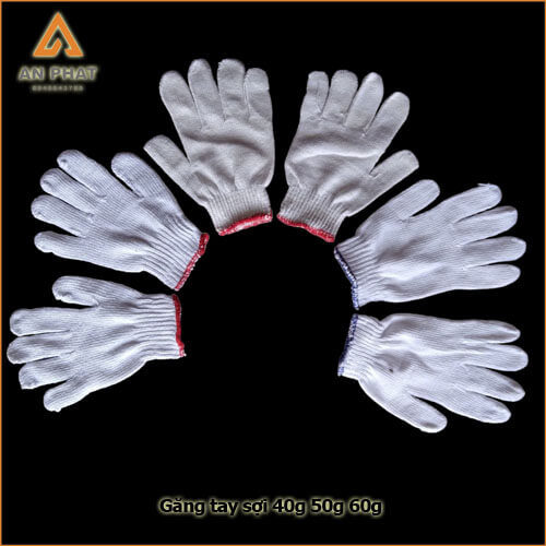 Găng tay sợi 40g 50g 60g hải phòng
